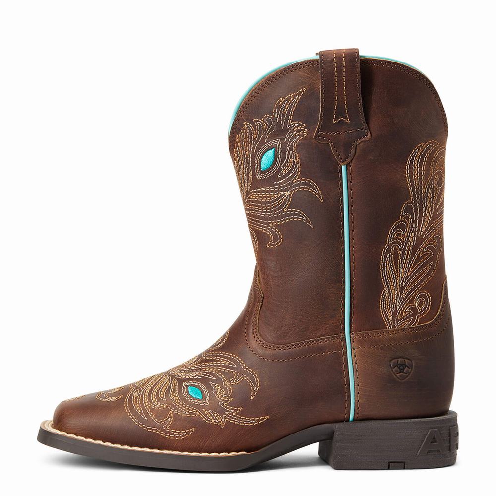 Kids' Ariat Bright Eyes II Western Boots Brown | WPYT-94756