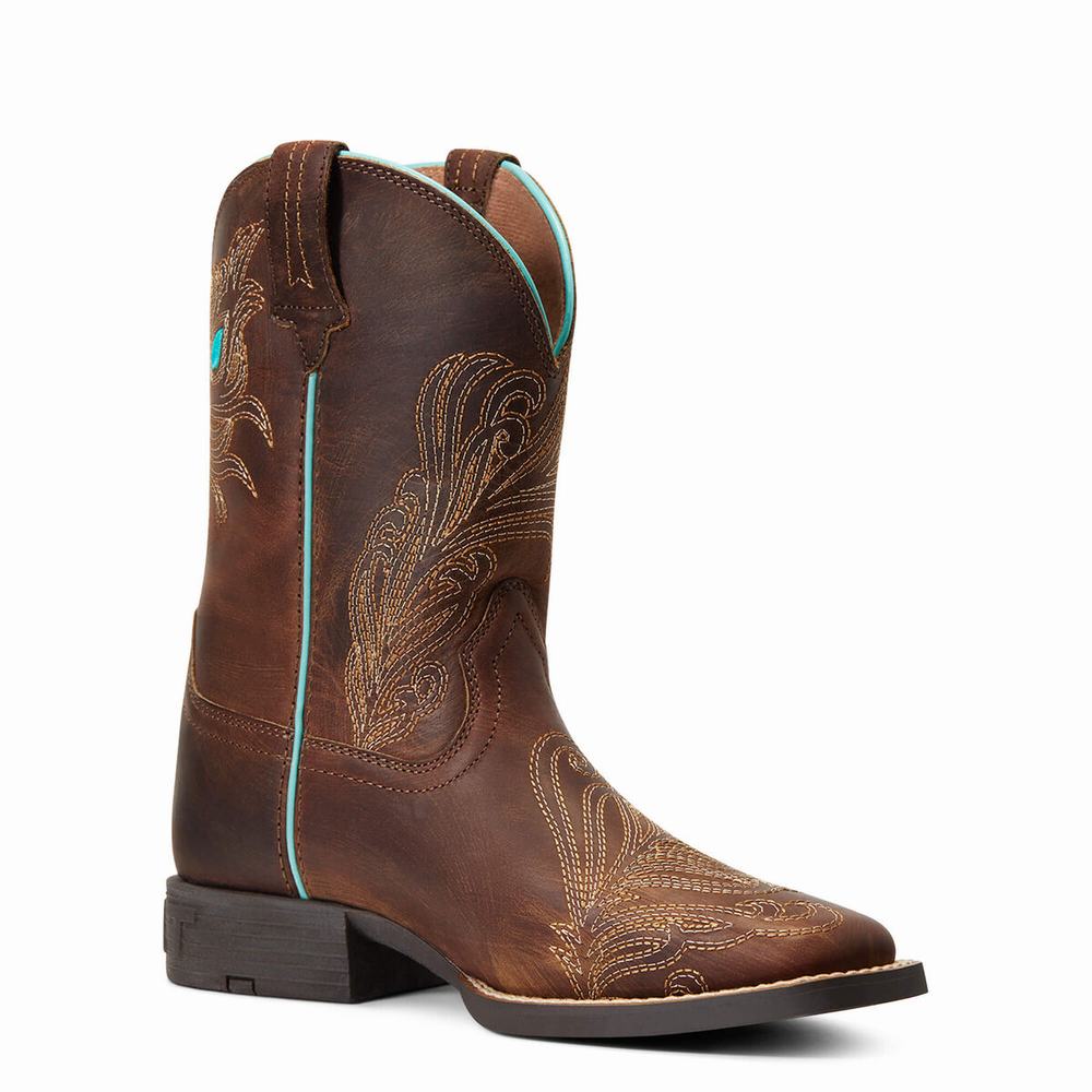 Kids' Ariat Bright Eyes II Western Boots Brown | WPYT-94756