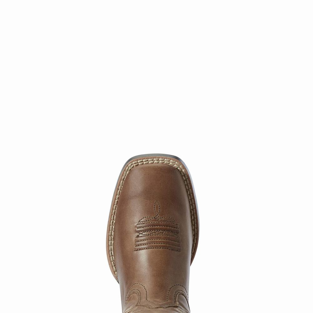 Kids' Ariat Cowboy VentTEK Western Boots Brown | XHVD-36094