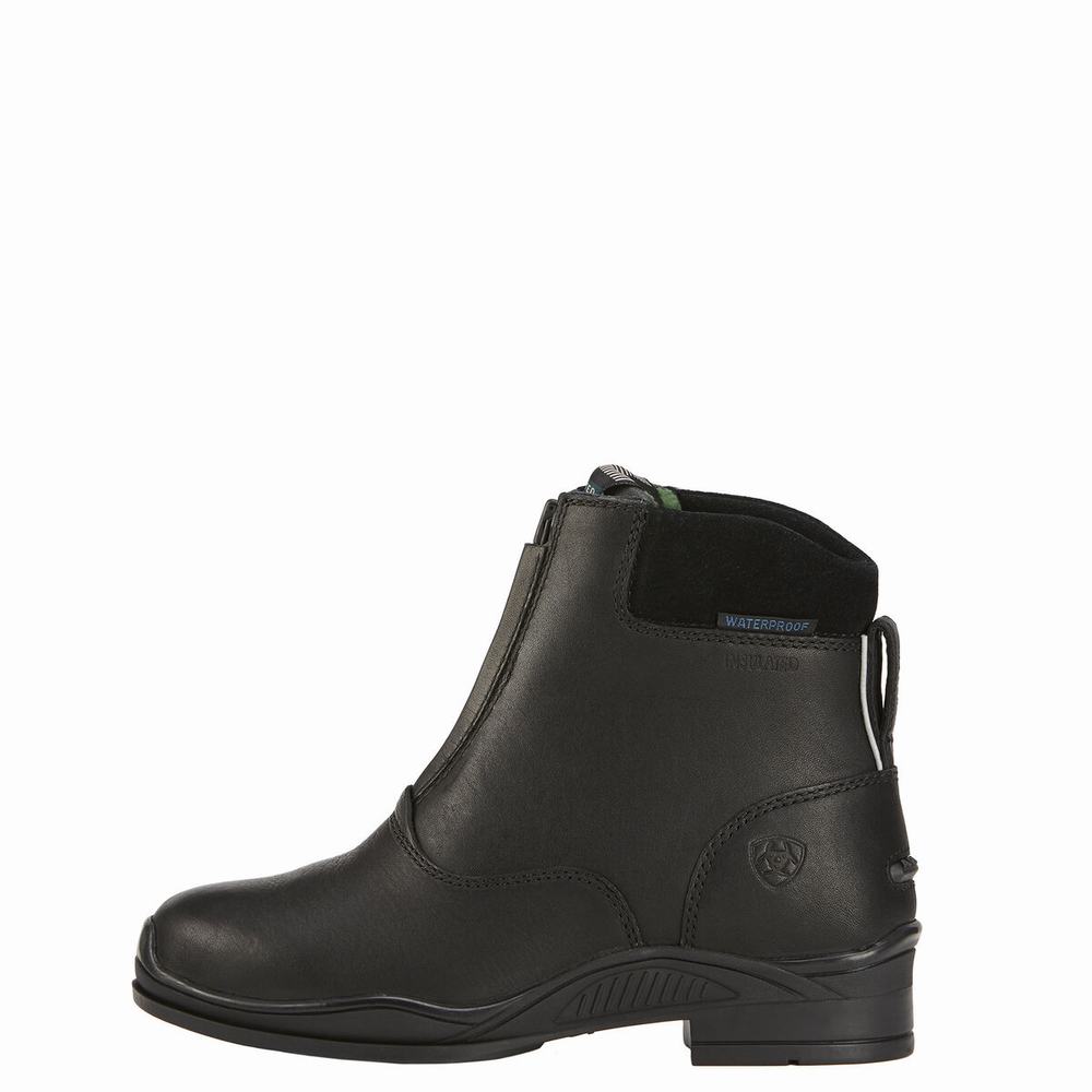 Kids' Ariat Extreme Zip Waterproof Insulated Paddock Riding Boots Black | WXAM-98240