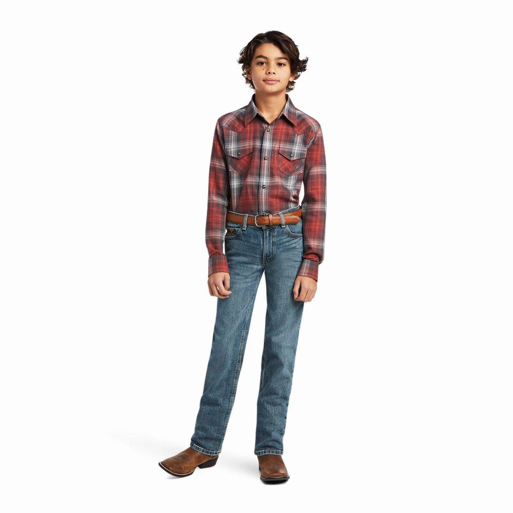 Kids' Ariat Haddison Retro Fit Shirts Multicolor | FSYN-28154