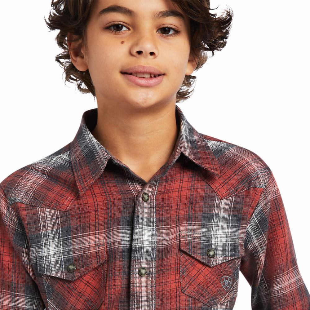 Kids' Ariat Haddison Retro Fit Shirts Multicolor | FSYN-28154