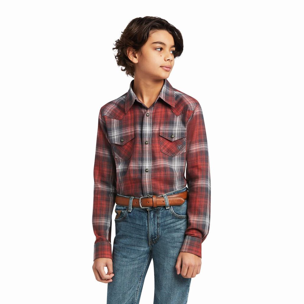 Kids\' Ariat Haddison Retro Fit Shirts Multicolor | FSYN-28154