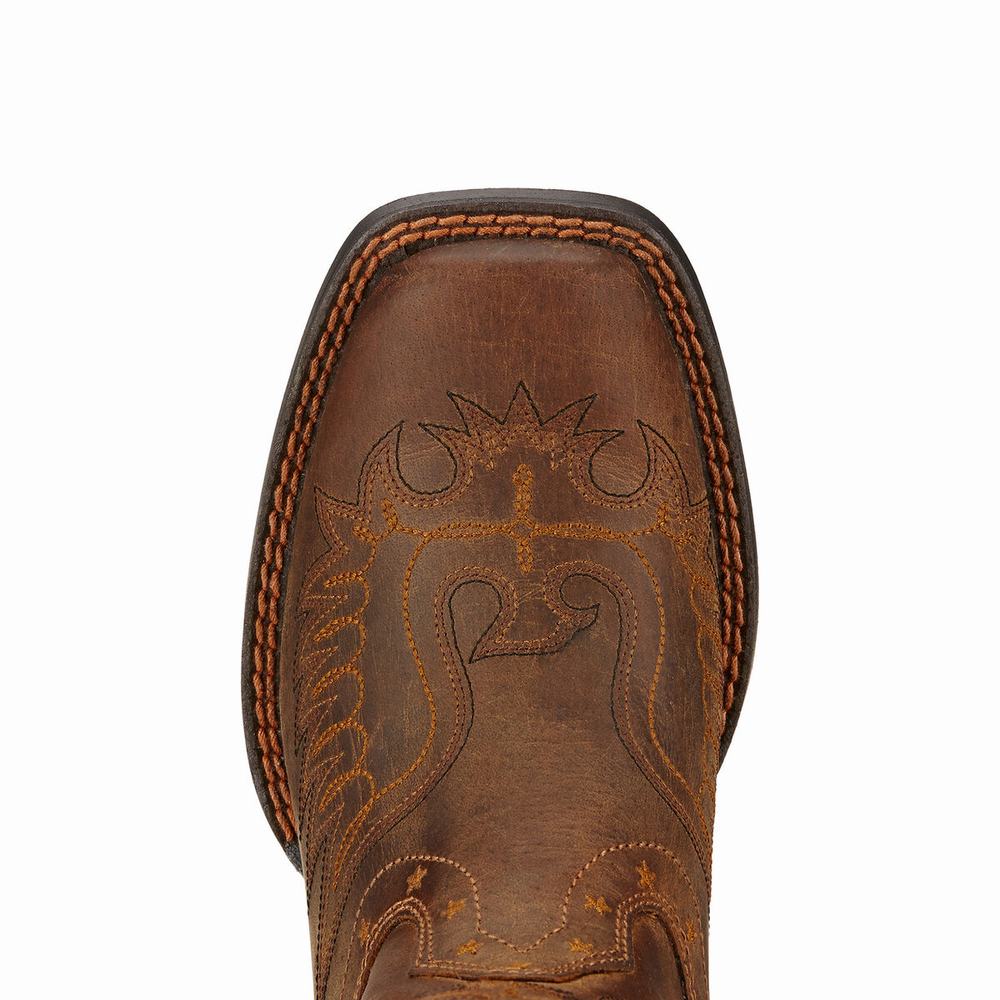 Kids' Ariat Honor Western Boots Brown | LWXA-65203