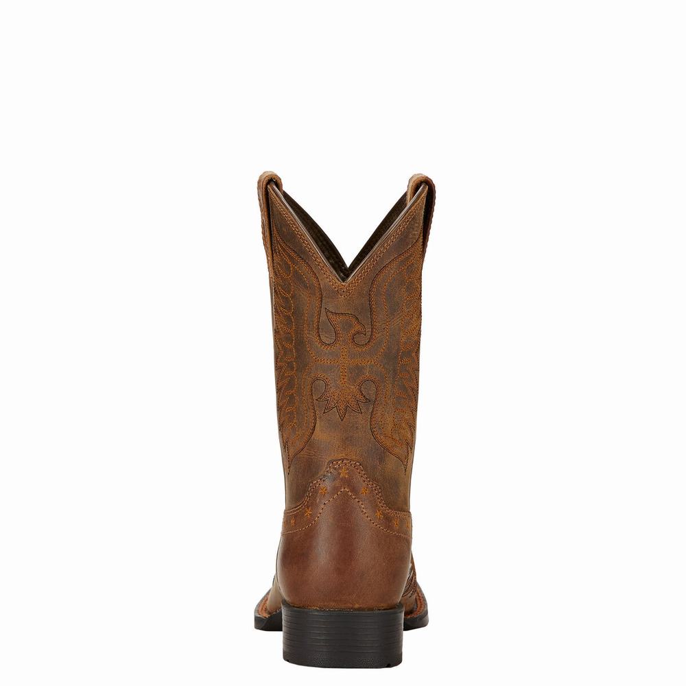 Kids' Ariat Honor Western Boots Brown | LWXA-65203