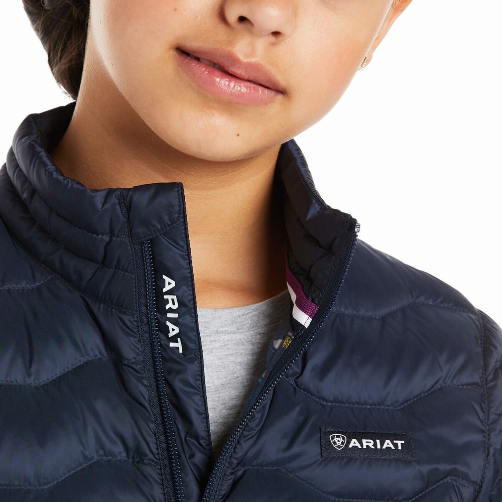 Kids' Ariat Ideal 3.0 Jackets Navy | SAXK-95218