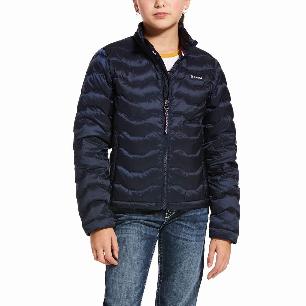 Kids\' Ariat Ideal 3.0 Jackets Navy | SAXK-95218