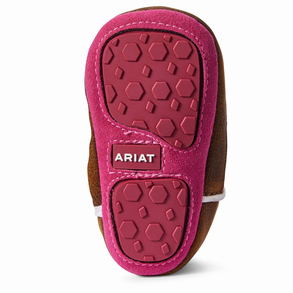 Kids' Ariat Infant Lil' Stompers Alexandria Western Boots Pink | JDNS-40631