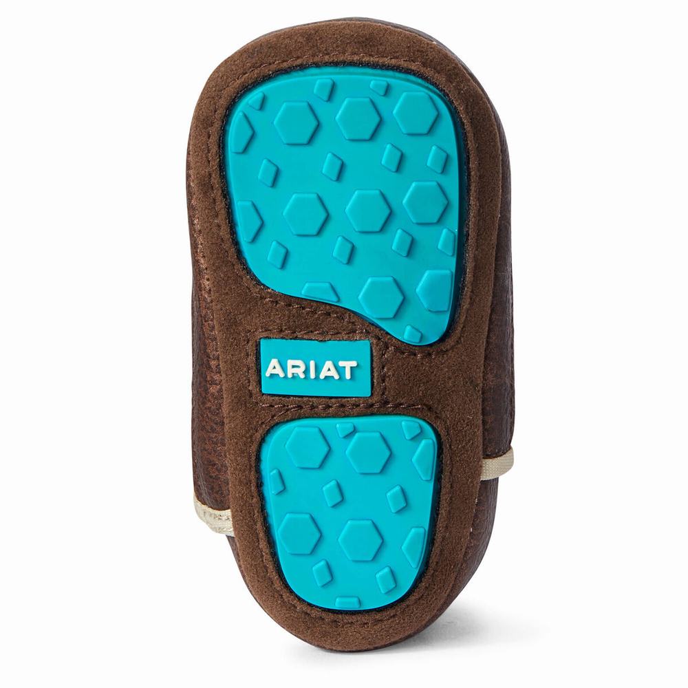 Kids' Ariat Infant Lil' Stompers Boston Western Boots Turquoise Light Turquoise | PQLM-10293