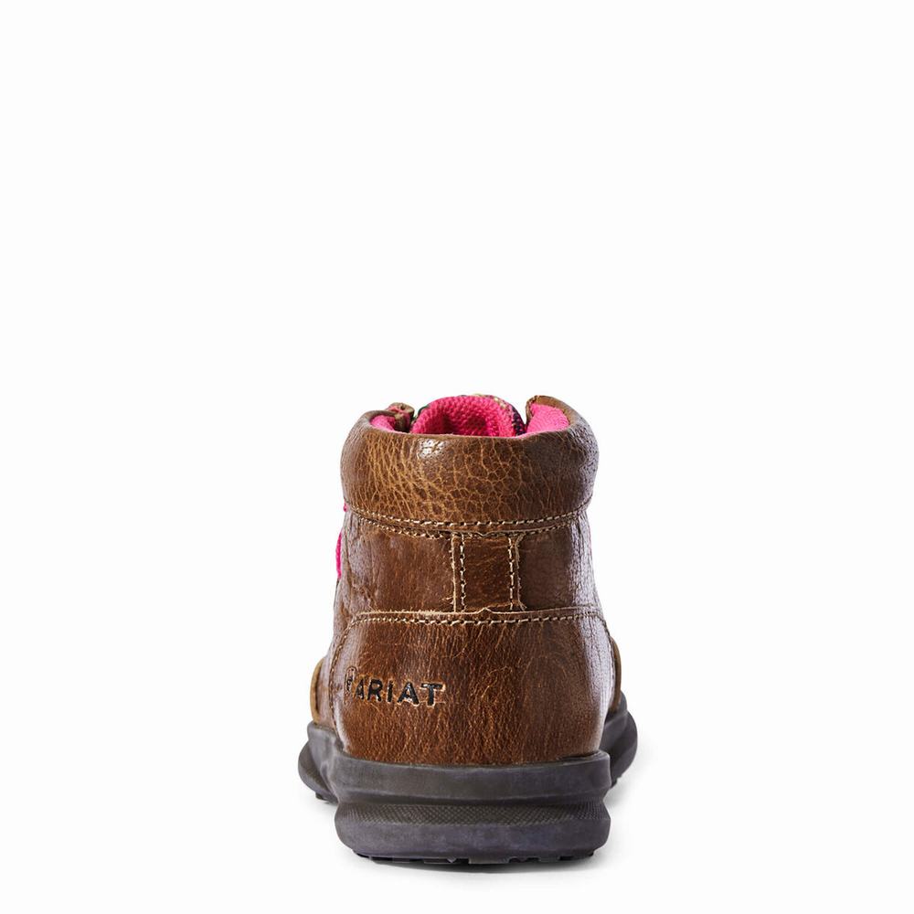 Kids' Ariat Lil' Stompers Aurora Spitfire Casual Shoes Brown | QKFB-81976