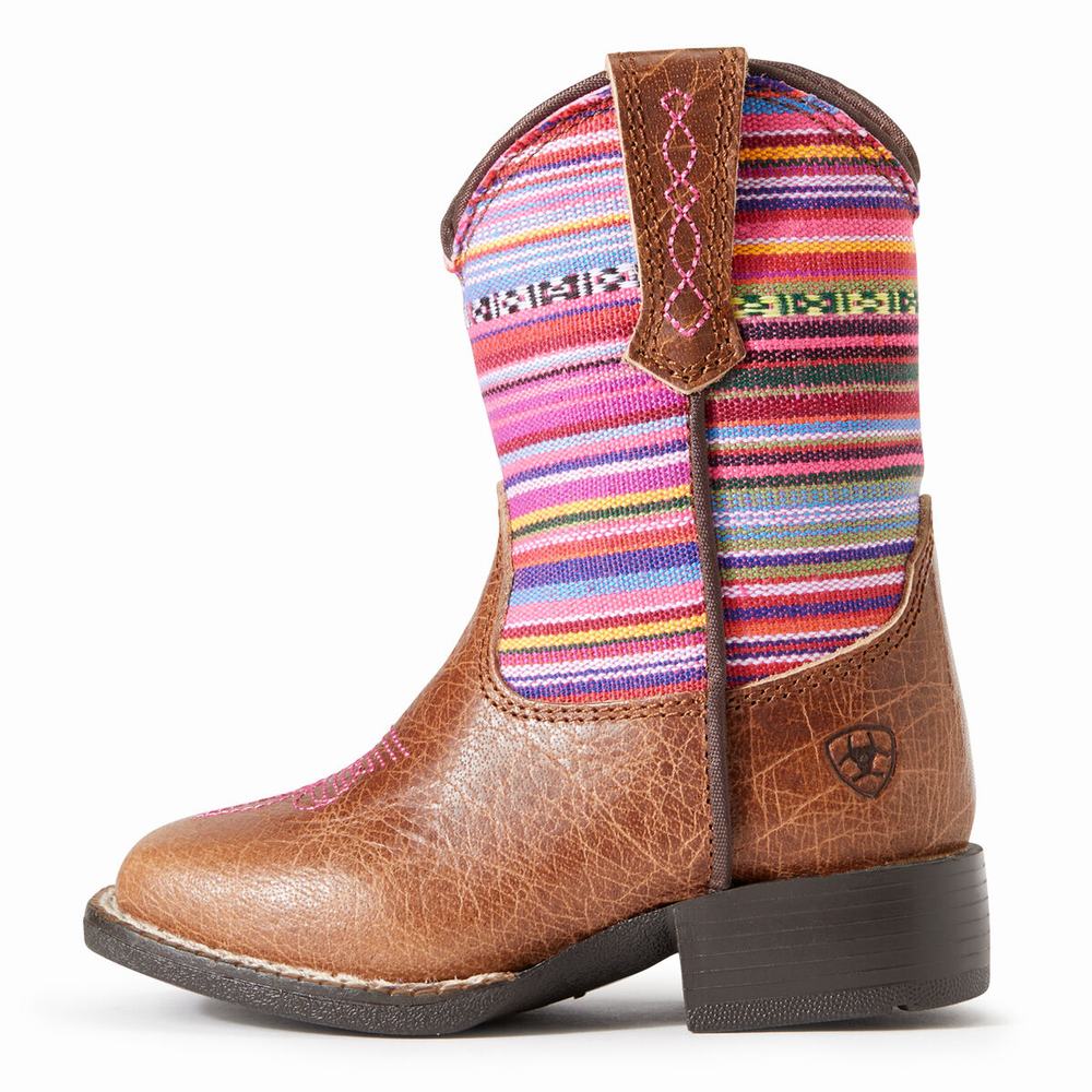 Kids' Ariat Lil' Stompers Aurora Western Boots Brown | UOGX-91326