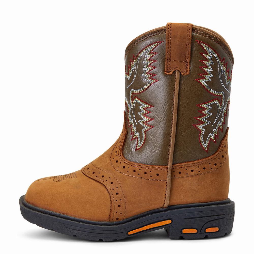 Kids' Ariat Lil' Stompers Durango Western Boots Brown | ZQXC-25379