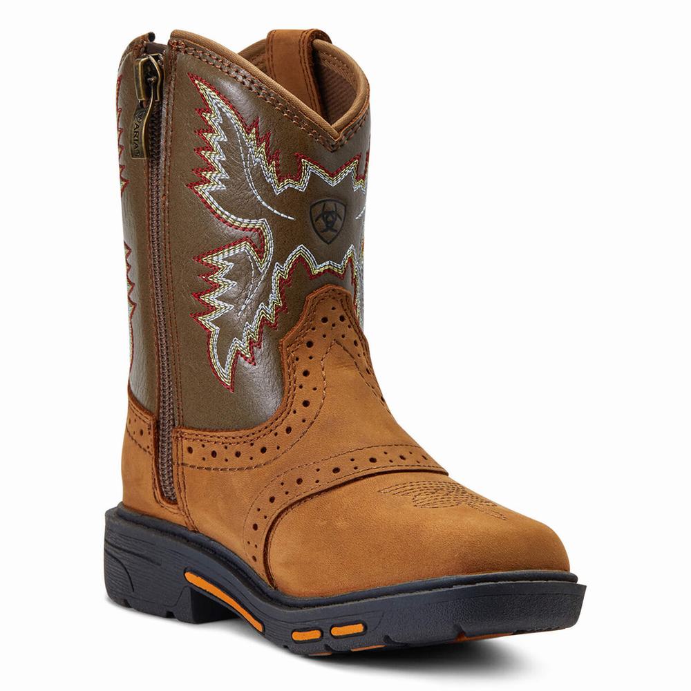 Kids' Ariat Lil' Stompers Durango Western Boots Brown | ZQXC-25379