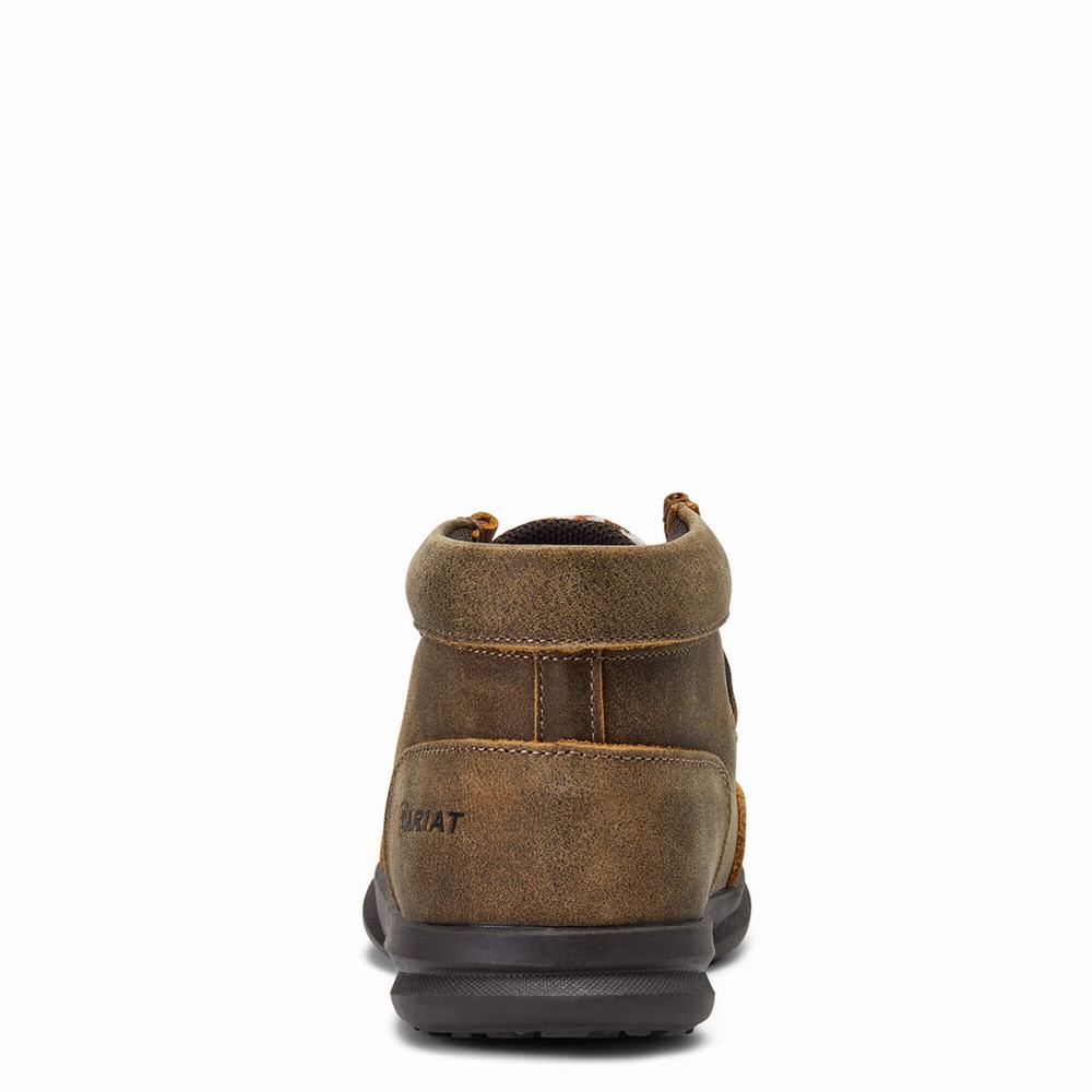 Kids' Ariat Lil' Stompers Jamie Spitfire Western Boots Brown | SRNC-23659