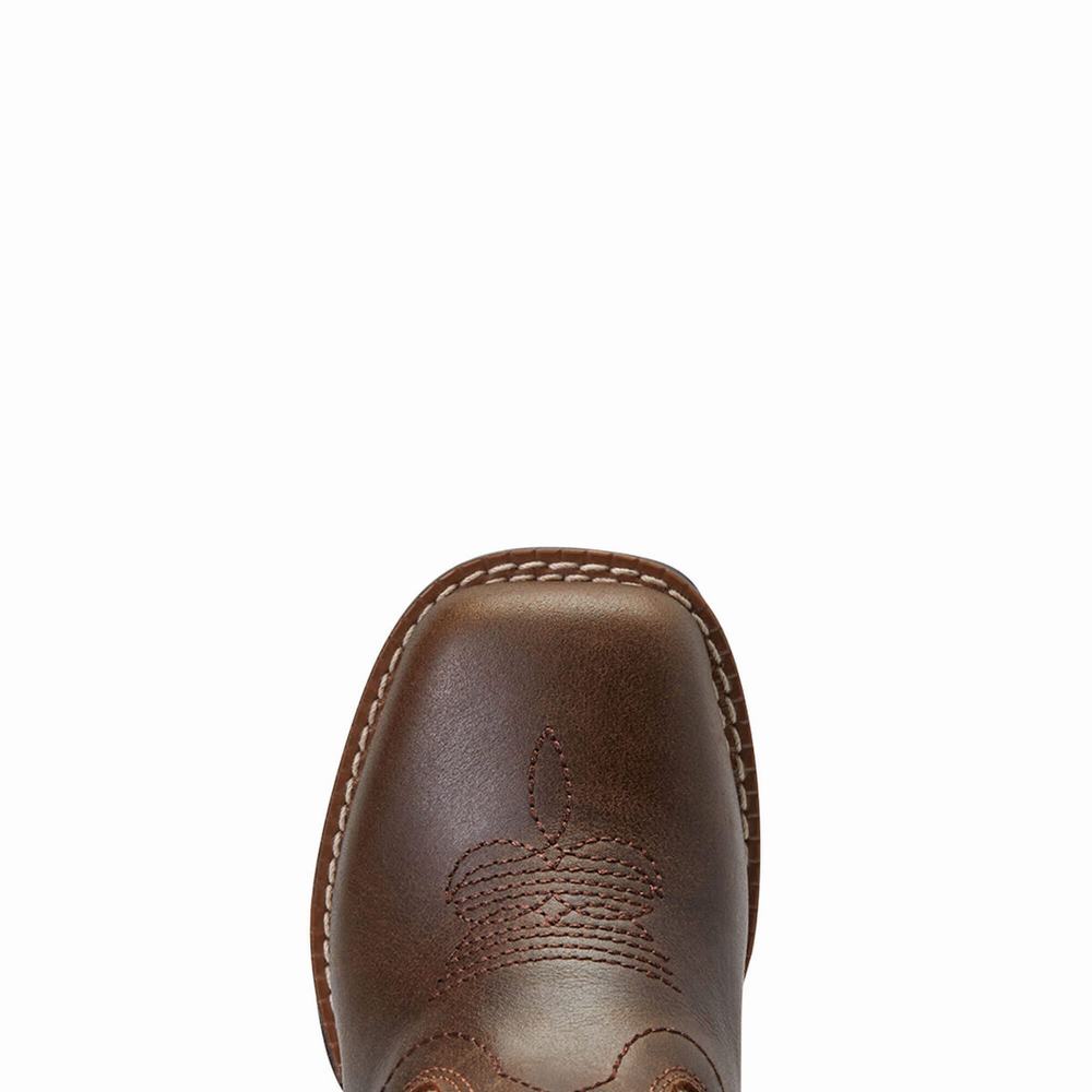 Kids' Ariat Lil' Stompers Sonora Western Boots Brown | HXVW-93768