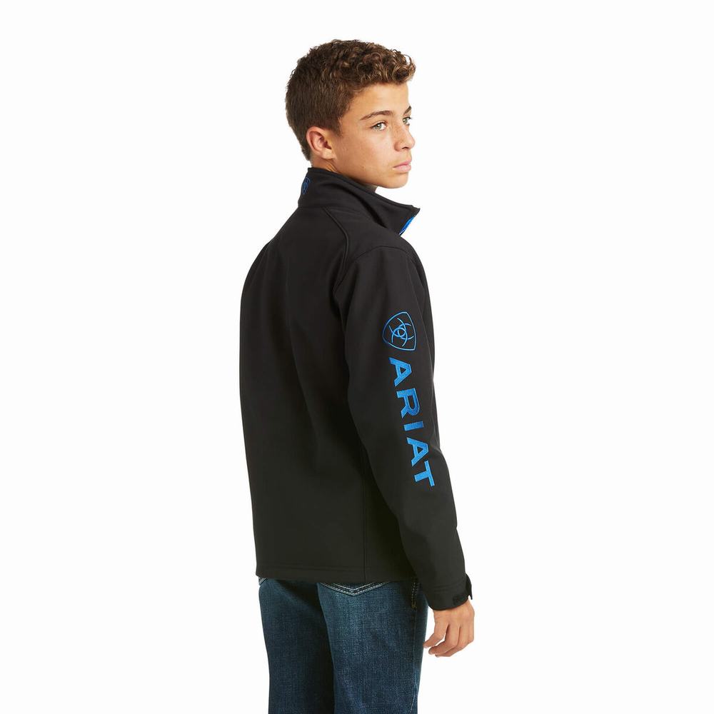 Kids' Ariat Logo 2.0 Softshell Jackets Black | ASEJ-84970