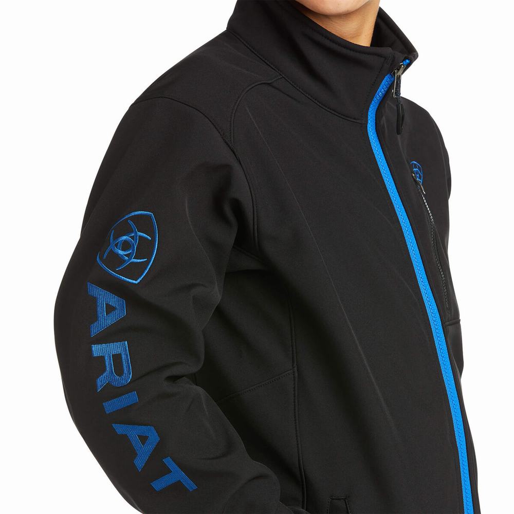 Kids' Ariat Logo 2.0 Softshell Jackets Black | ASEJ-84970