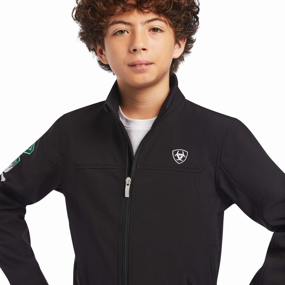 Kids' Ariat New Team Softshell MEXICO Riding Pants Black | XSJI-89472