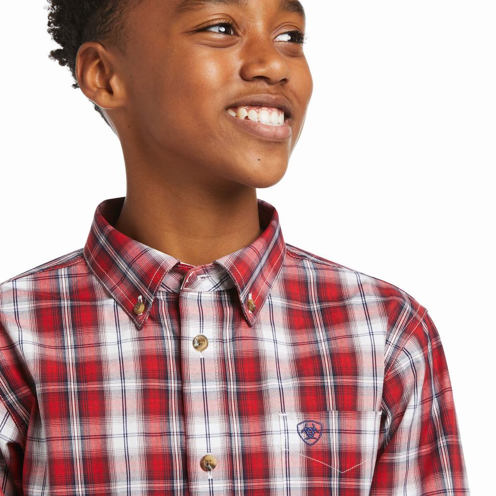 Kids' Ariat Pro Series Bastian Classic Fit Shirts Multicolor | BLKF-35968