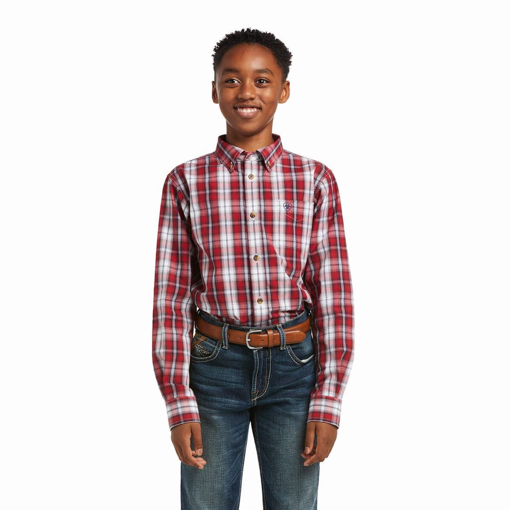 Kids\' Ariat Pro Series Bastian Classic Fit Shirts Multicolor | BLKF-35968