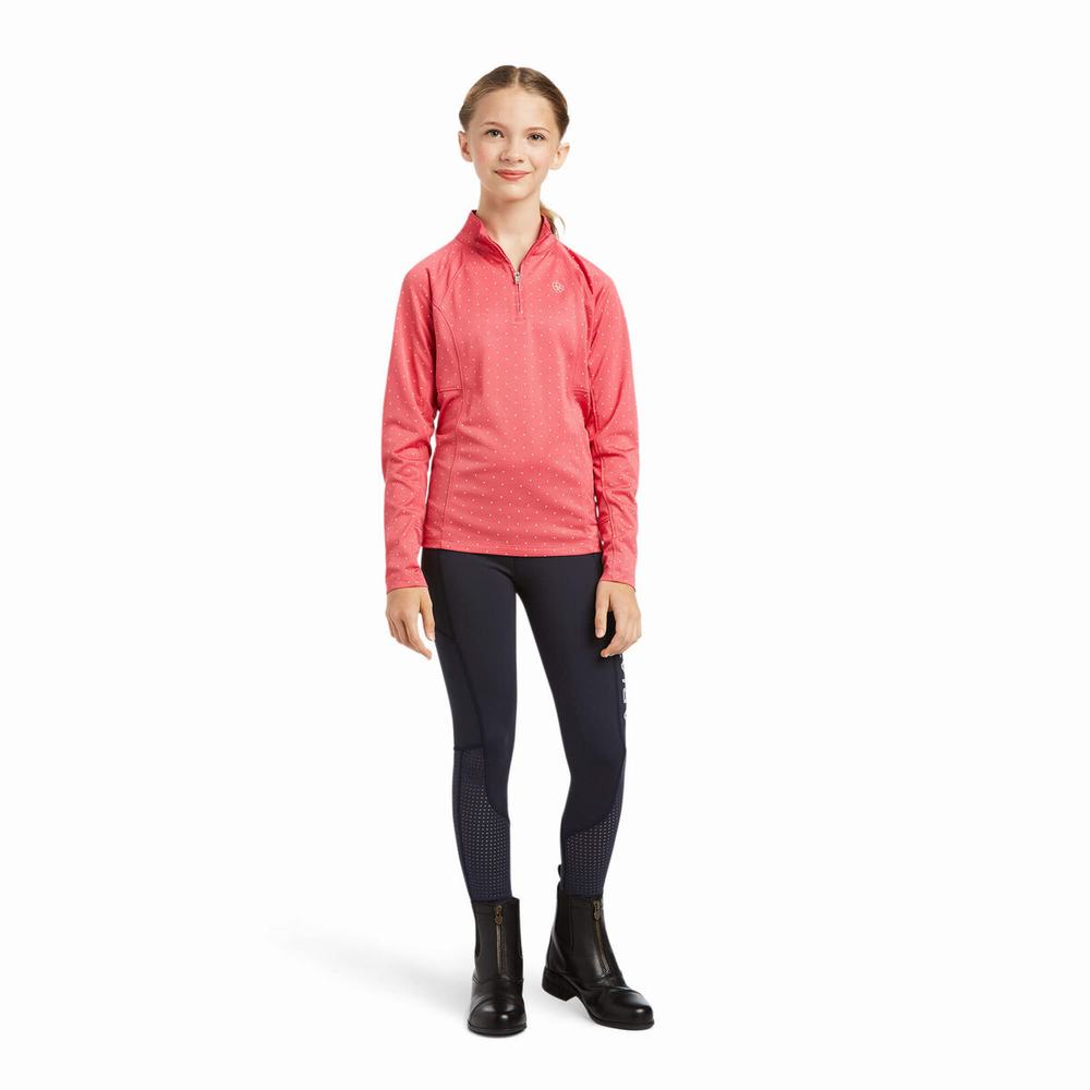 Kids' Ariat Sunstopper 2.0 1/4 Zip Riding Pants Multicolor | KVSI-90816