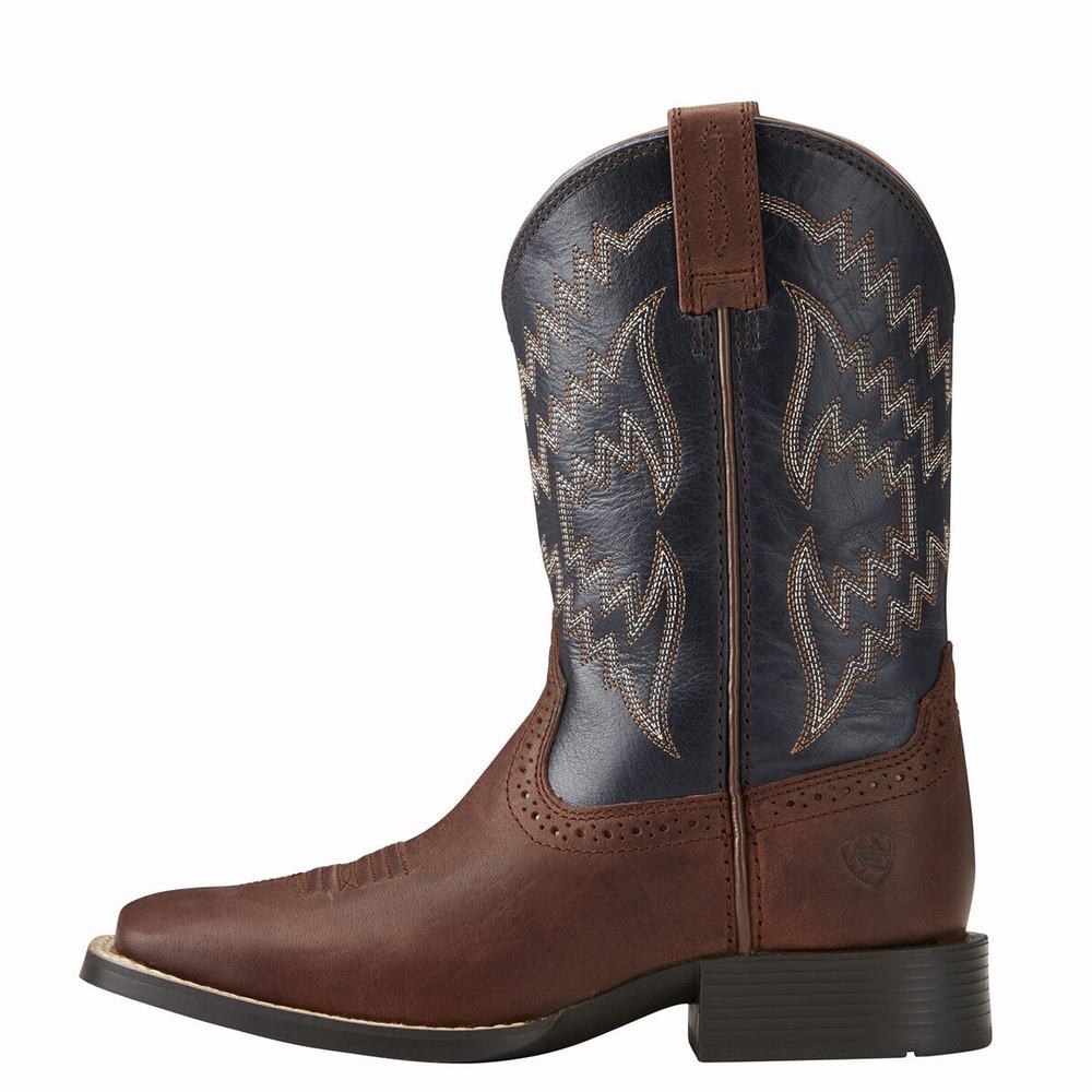 Kids' Ariat Tycoon Western Boots Brown | WGZF-89320