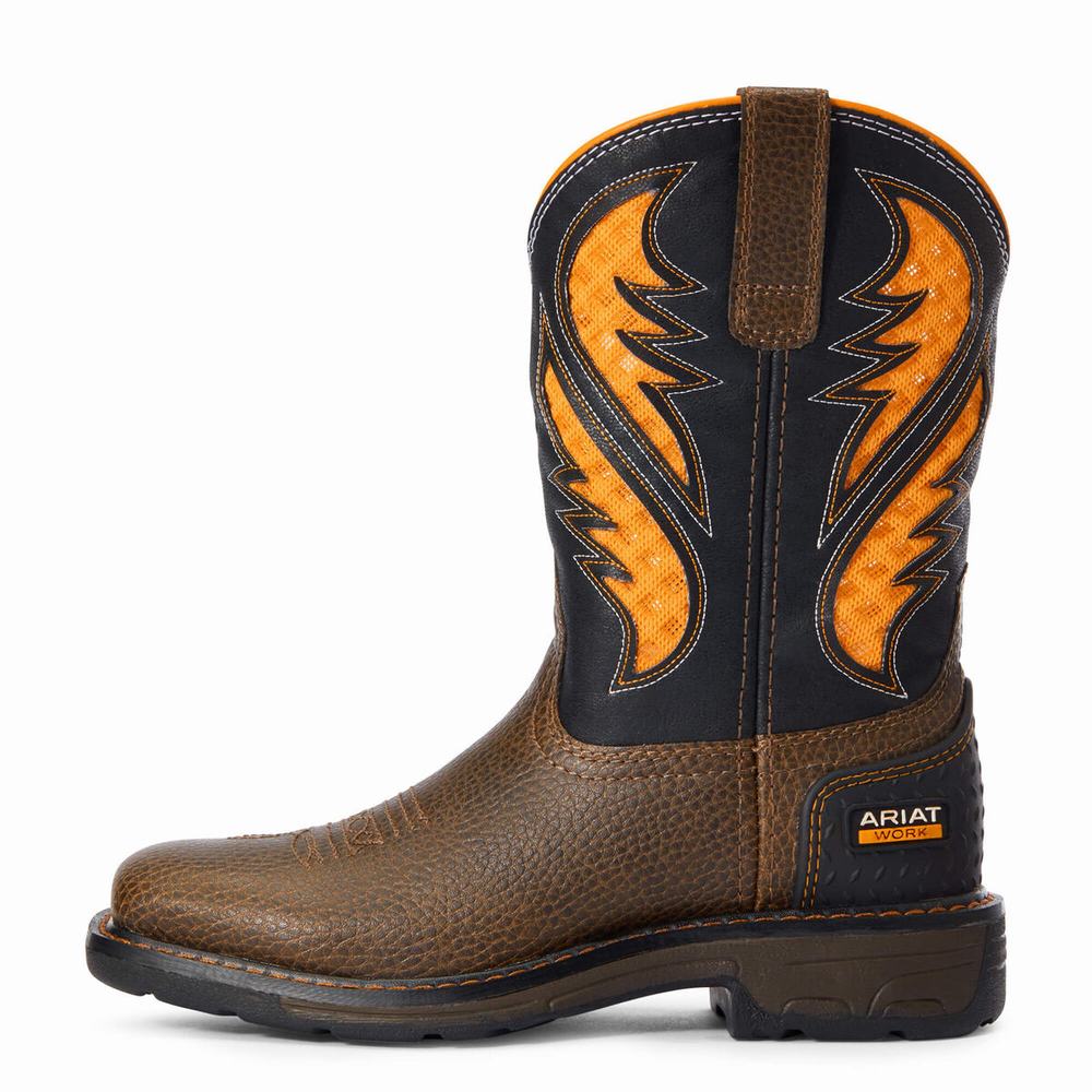 Kids' Ariat VentTEK Western Boots Brown | VONW-94057