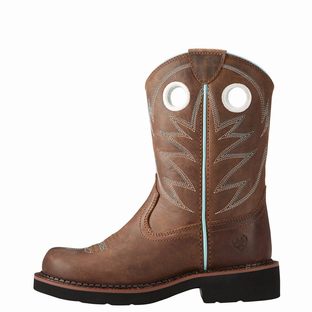 Kids' Ariat Western Boots Brown | YZMC-80379