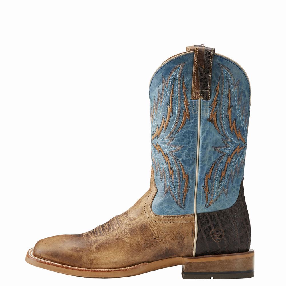 Men's Ariat Arena Rebound Western Boots Brown | KYWO-36250