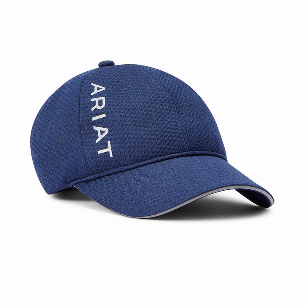 Men\'s Ariat AriatTEK Performance Mesh Hats Navy | HODU-87469