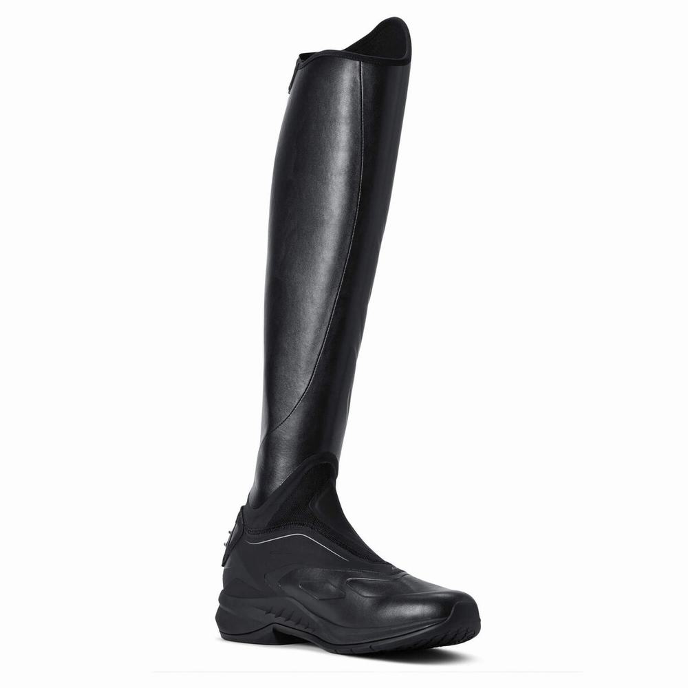 Men's Ariat Ascent Tall Riding Riding Boots Black | SQOX-79563