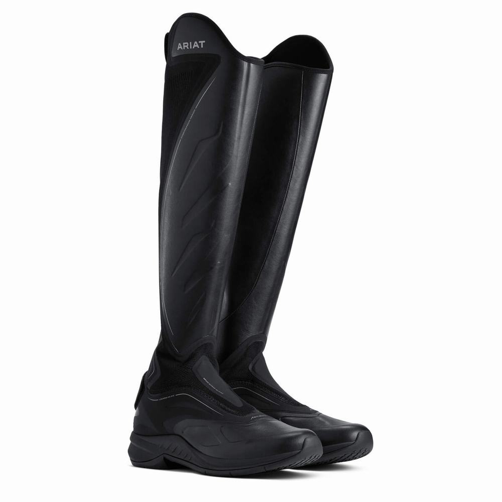 Men's Ariat Ascent Tall Riding Riding Boots Black | SQOX-79563