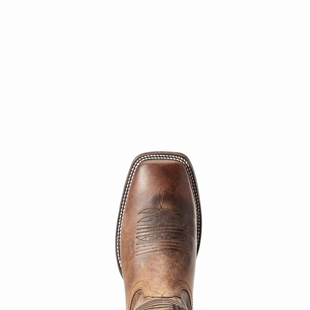 Men's Ariat Circuit Patriot Western Boots Brown | MXNU-43809