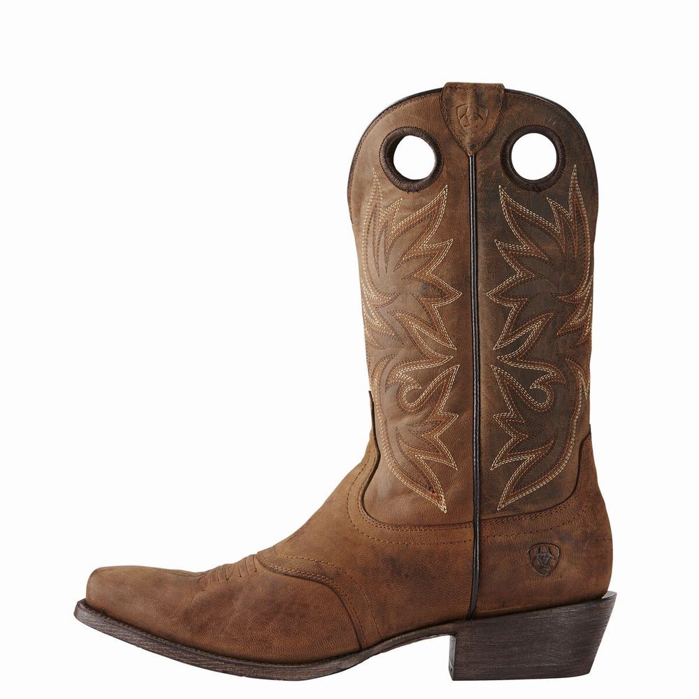 Men's Ariat Circuit Striker Western Boots Brown | CVUL-54026