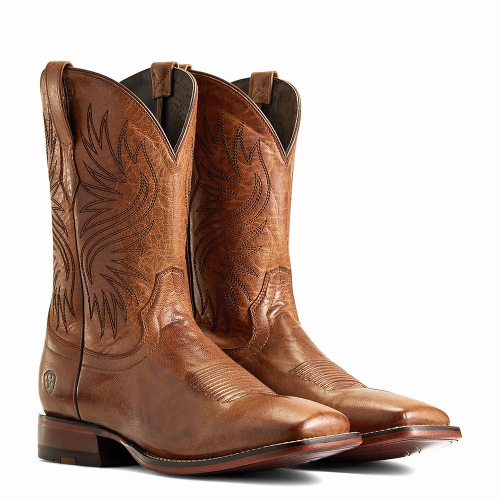 Men's Ariat Circuit Wagner Western Boots Brown | ZKCS-05123