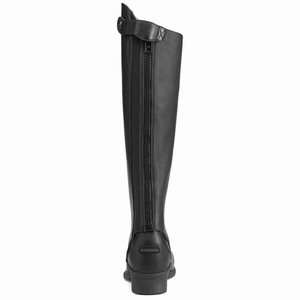 Men's Ariat Close Contour Chap Half Chap Riding Boots Black | TNUI-68217