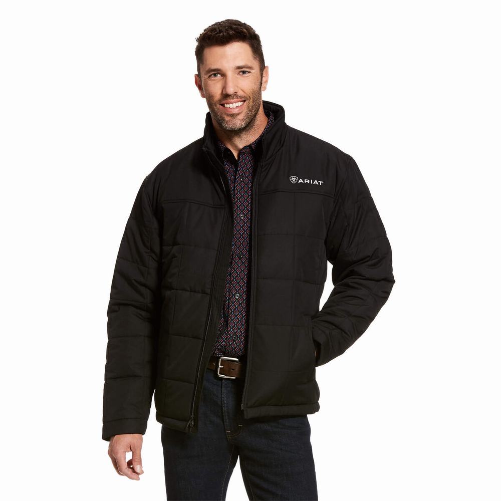 Men\'s Ariat Crius Insulated Jackets Black | ITVZ-89064