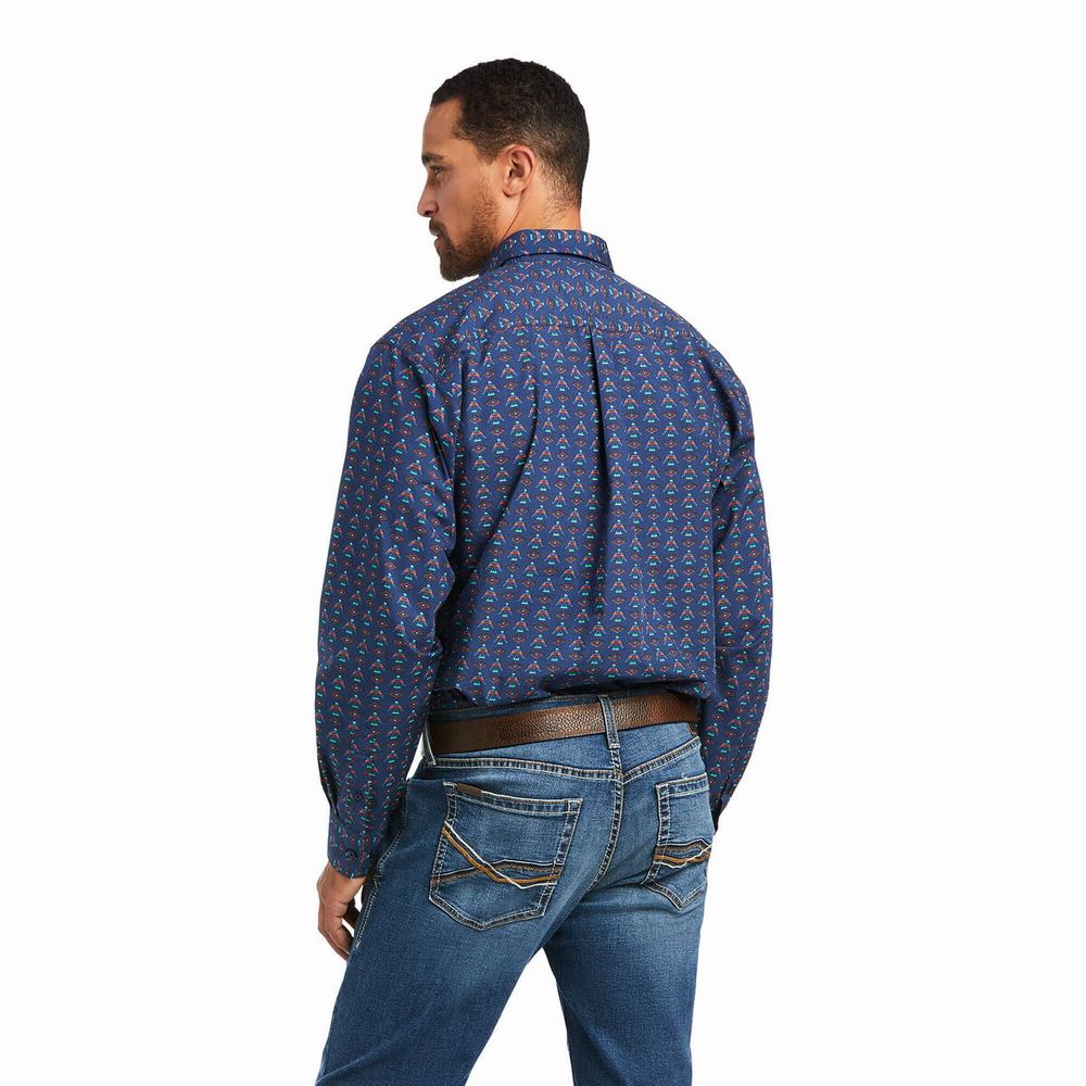 Men's Ariat Damien Classic Fit Shirts Multicolor | XPGD-71650