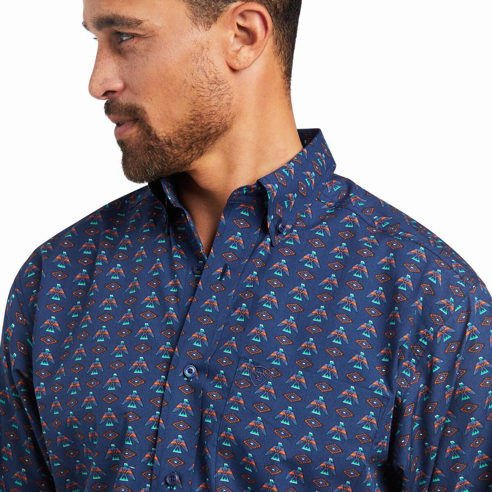 Men's Ariat Damien Classic Fit Shirts Multicolor | XPGD-71650