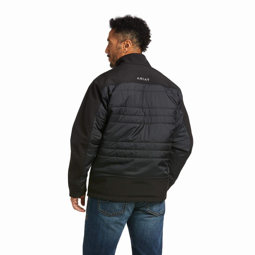 Men's Ariat Elevation Insulated Jackets Black | AHES-72965