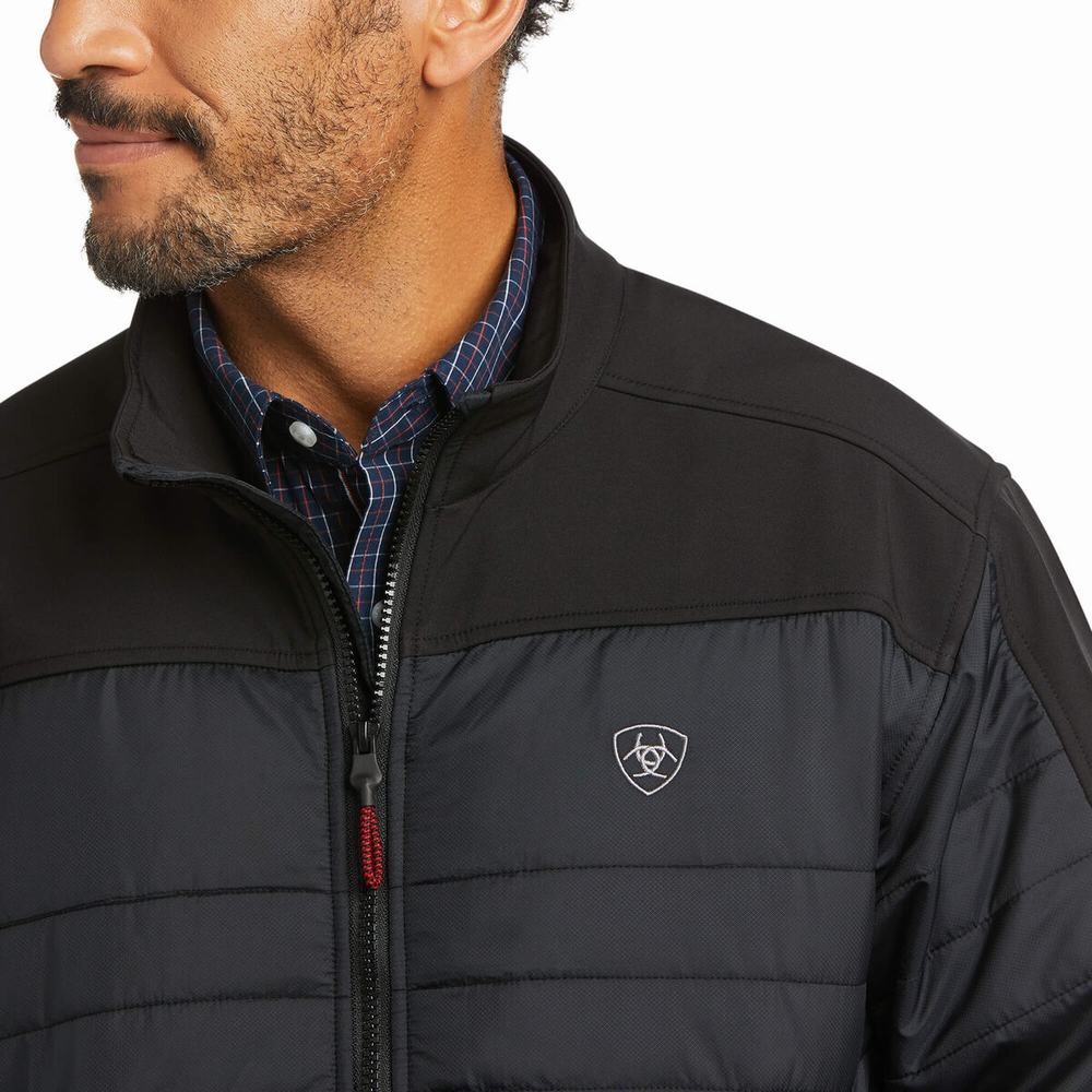 Men's Ariat Elevation Insulated Jackets Black | AHES-72965