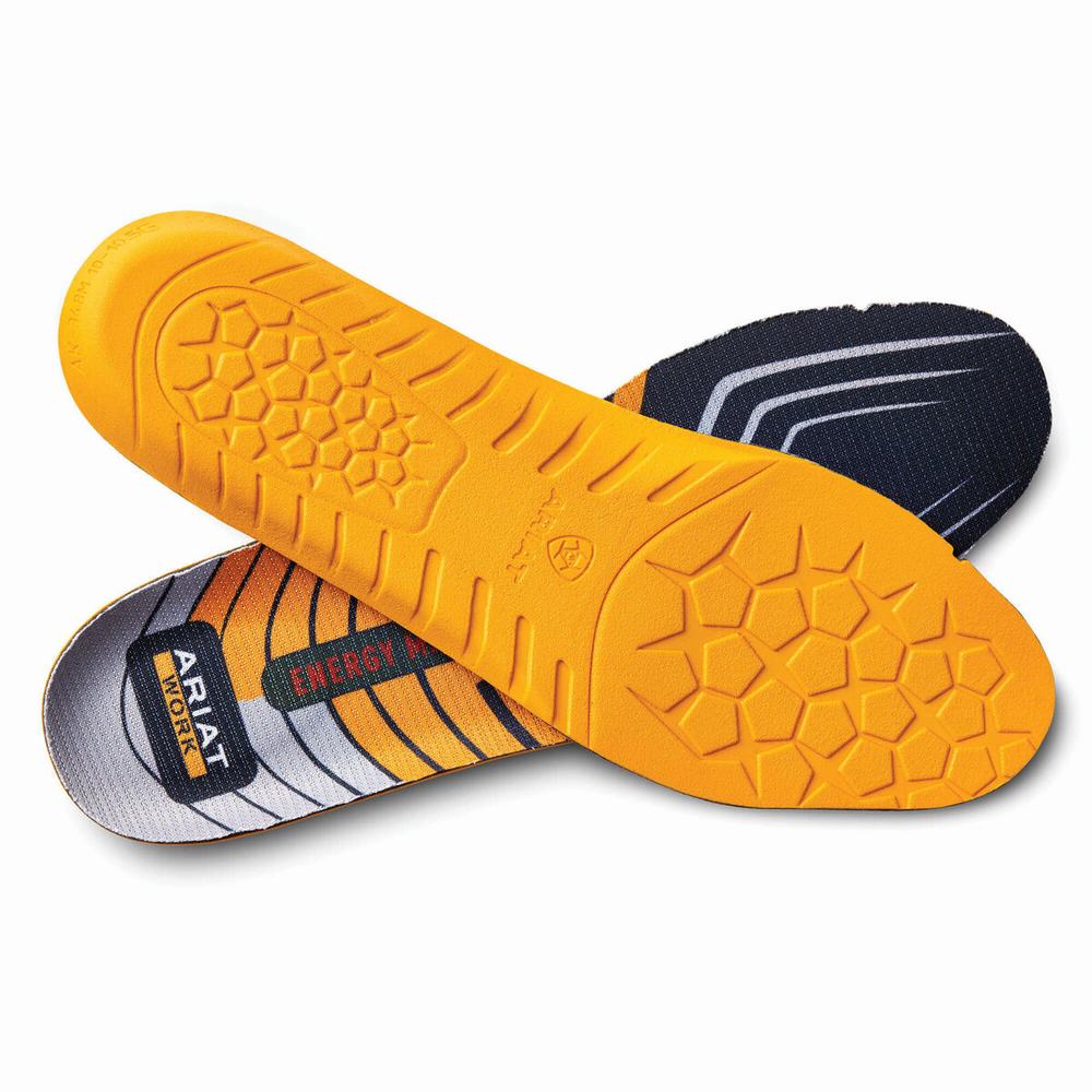 Men\'s Ariat Energy Max Round Toe Insoles Orange | DSZR-63854