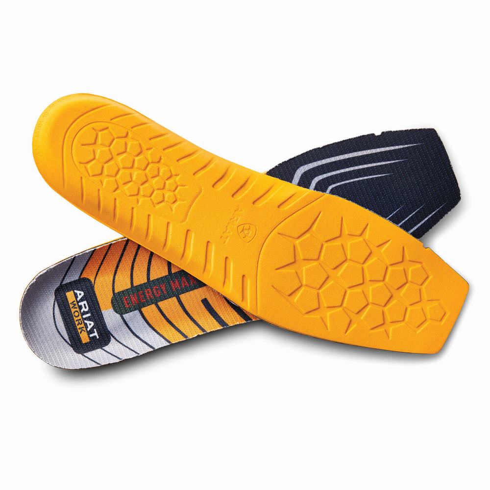 Men\'s Ariat Energy Max Wide Square Toe Insoles Orange | KWIV-05792