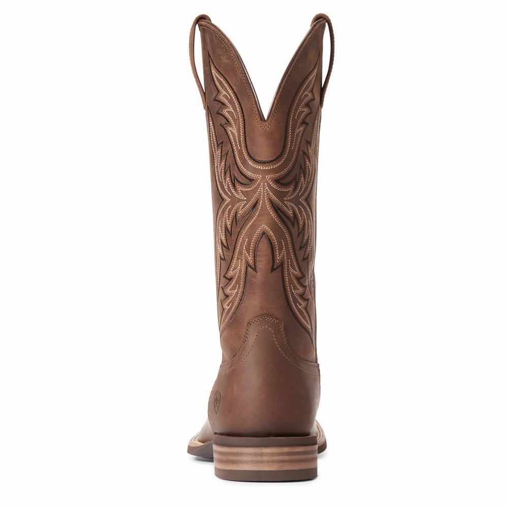 Men's Ariat Everlite Fast Time Western Boots Brown | BIDL-40516