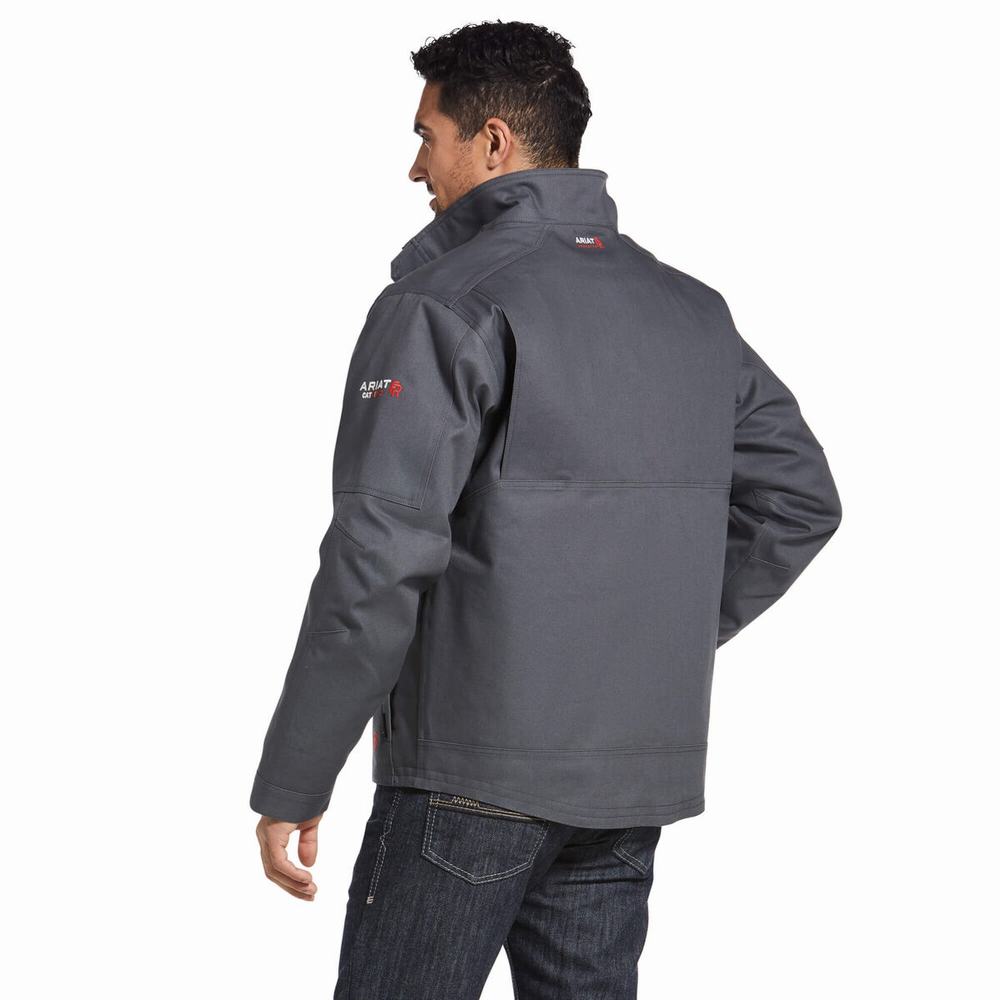 Men's Ariat FR Maxmove Waterproof Insulated Jackets Grey | KBCQ-95236