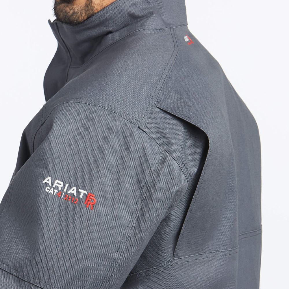 Men's Ariat FR Maxmove Waterproof Insulated Jackets Grey | KBCQ-95236