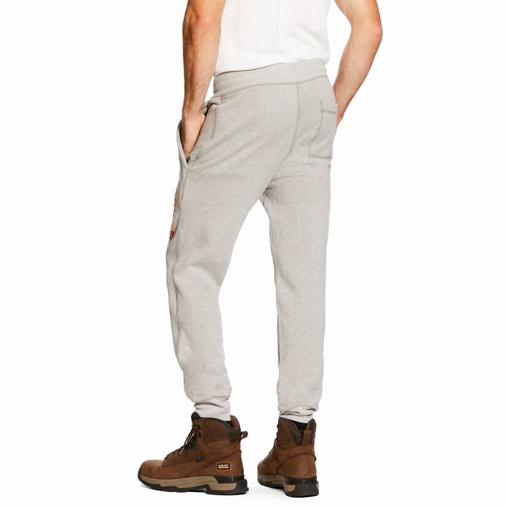 Men's Ariat FR Pants Grey | OAVH-75604