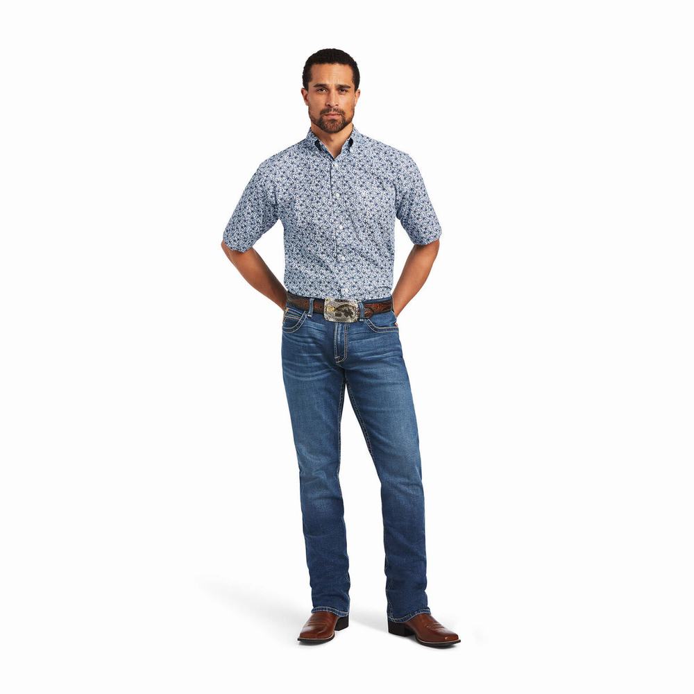 Men's Ariat Farid Classic Fit Shirts Multicolor | HCFQ-90472