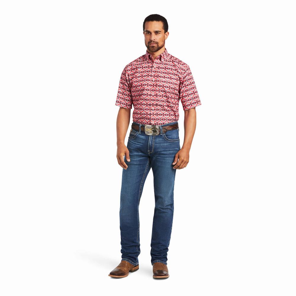 Men's Ariat Frankie Classic Fit Shirts Multicolor | MDGO-89361