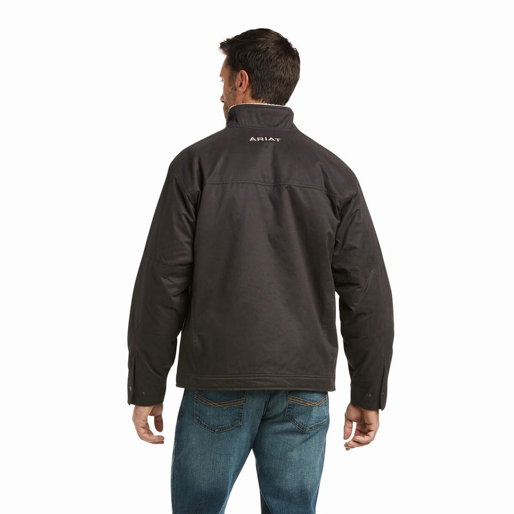 Men's Ariat Grizzly Canvas Jackets Multicolor | MQTJ-35628